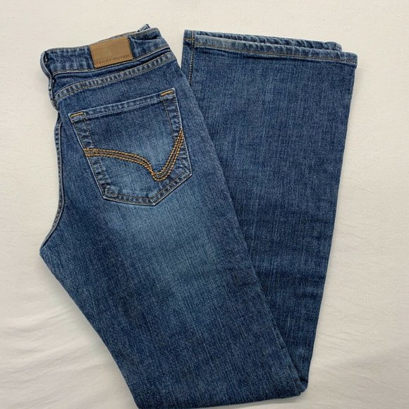 Tommy Hilfiger LA Boot Cut Jeans Women's Size 2 Blue Denim Stretch Cotton Blend - Picture 1 of 5